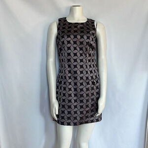 Michael Kors‎ 2 pc Navy Silver Metallic Shift Dress and Blazer Size 4